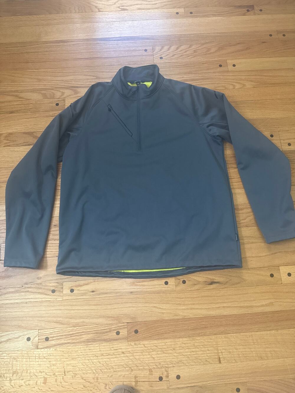 OGIO® Torque II Pullover Sz XL 1/2 zip Men's Diesel Grey/Nitro Yellow Jacket